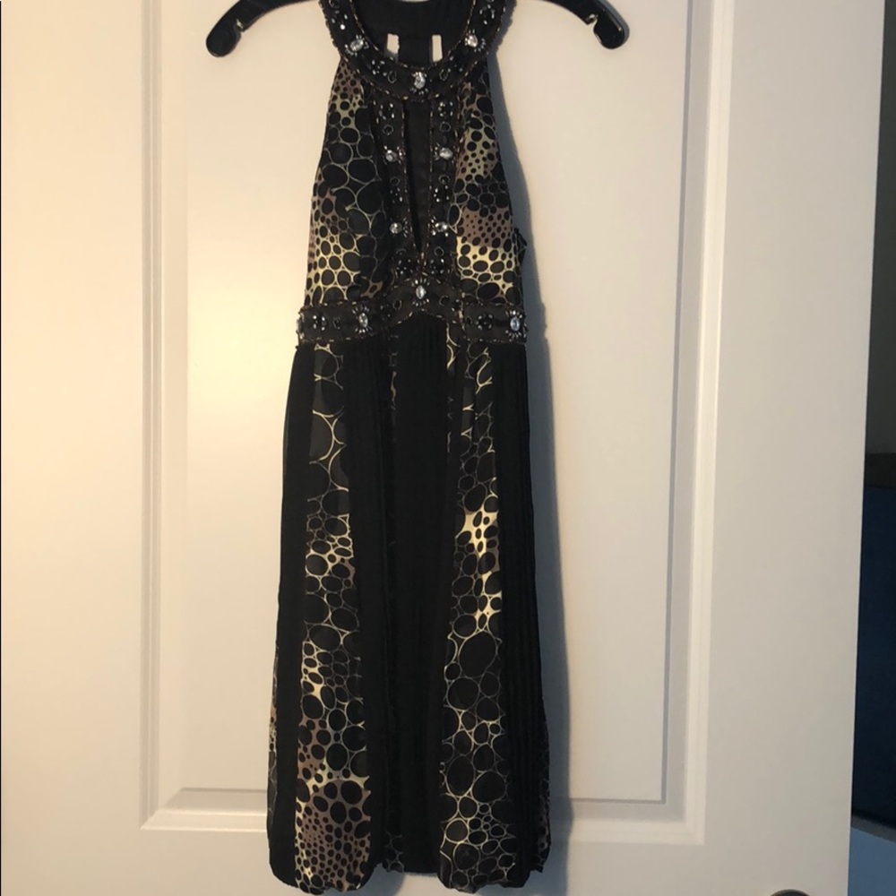 Black Cache dress with jewel detailing